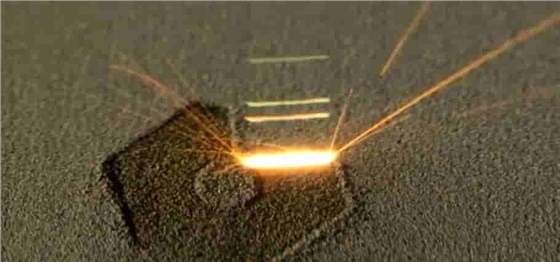 Metal 3D printer in action