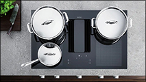 Integrated ventilated cooktop Integrated ventilated cooktop