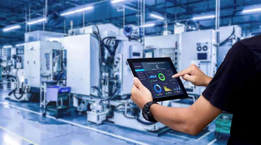 IoT connected factory floor
